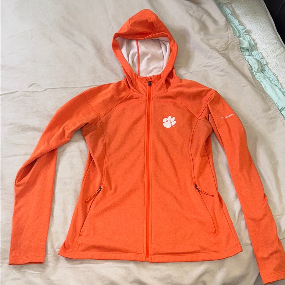 Clemson Columbia Orange Full-Zip Hoodie